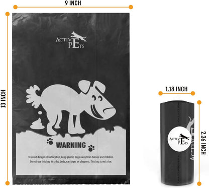 Extra Thick Lavender-Scented Dog Waste Bags - Leak-Proof & Easy-Tear for Eco-Friendly Poop Disposal