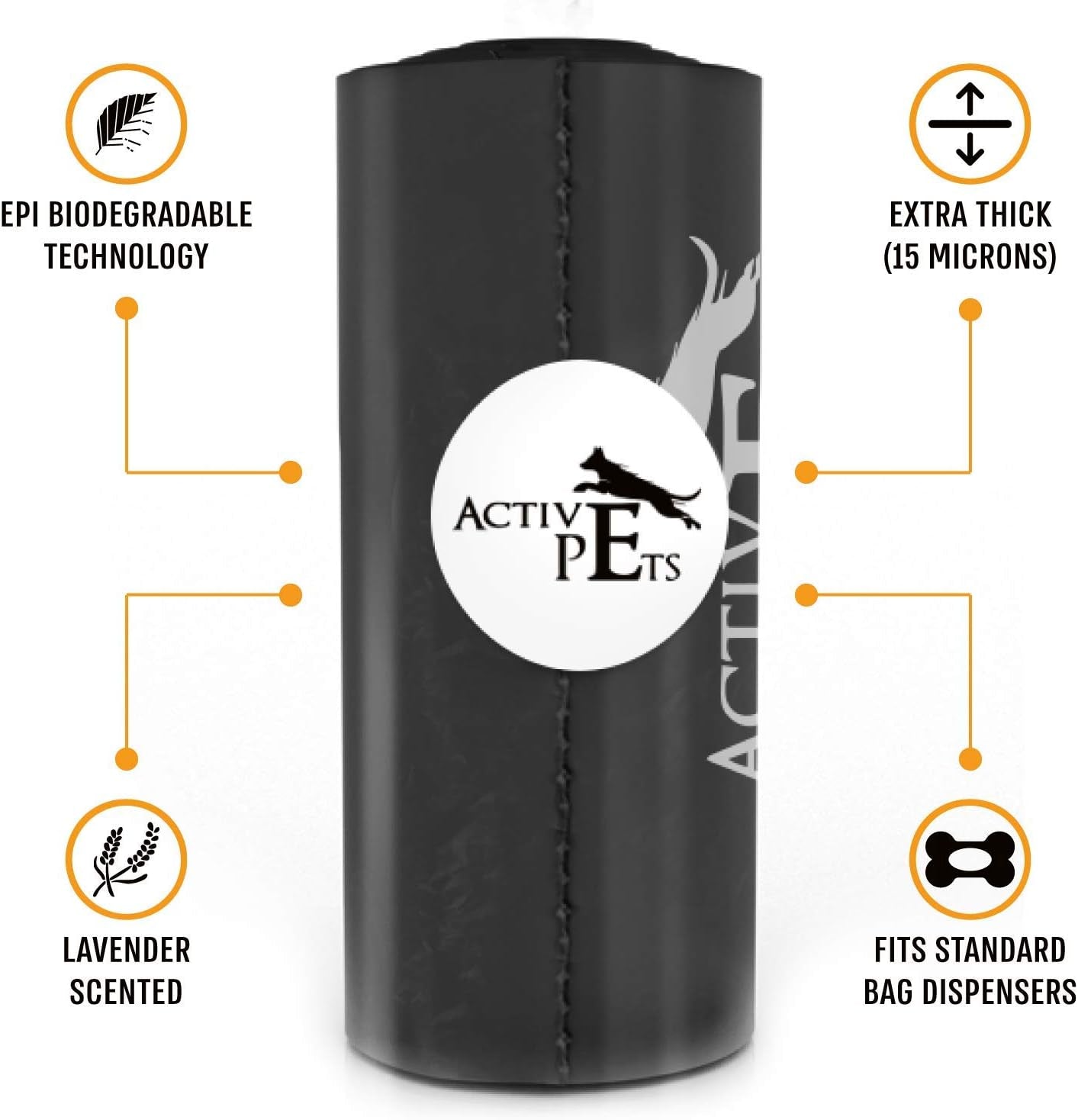 Extra Thick Lavender-Scented Dog Waste Bags - Leak-Proof & Easy-Tear for Eco-Friendly Poop Disposal